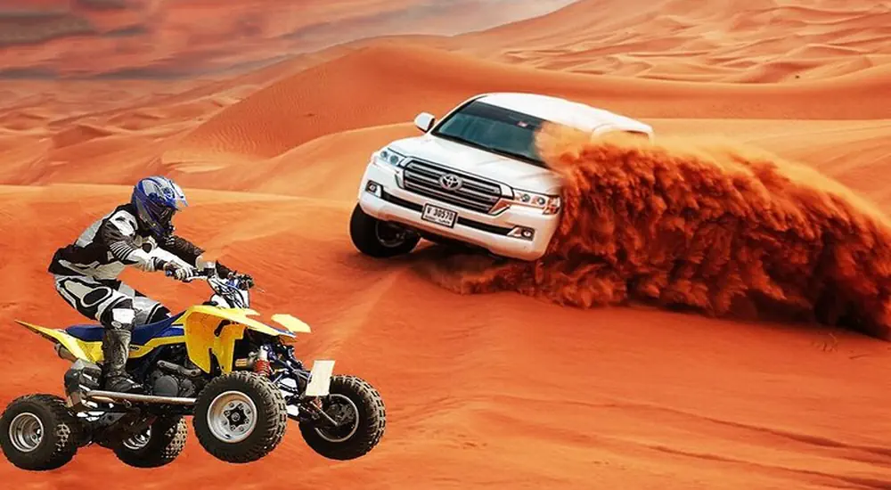 desert safari with quad bike
